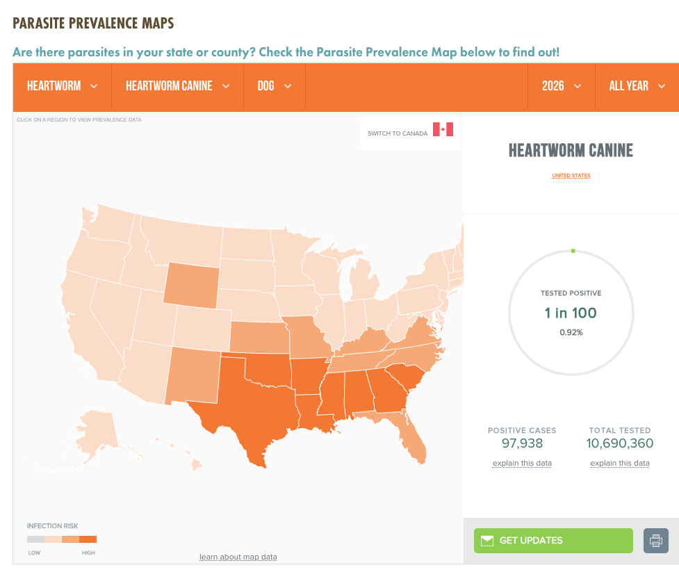 Parasite Prevalence Map